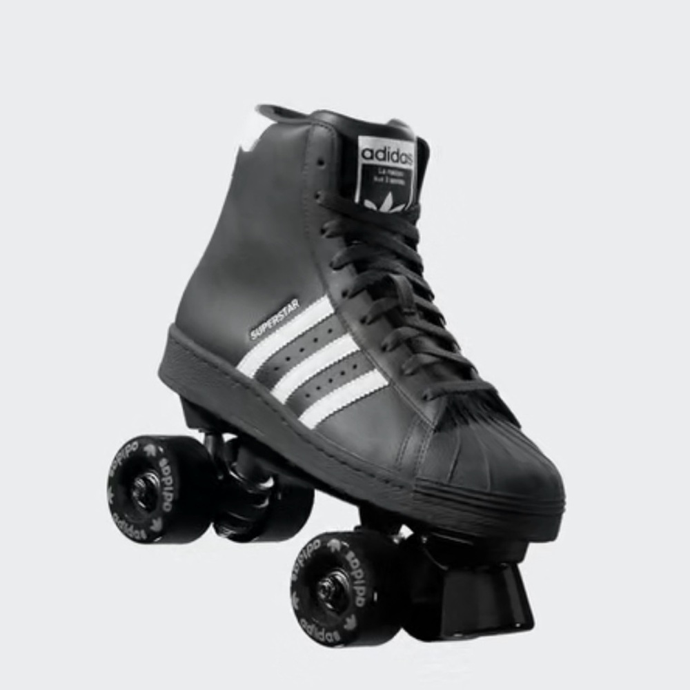 Adidas Superstar 82 Skate Shoes - Black and White